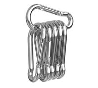 RAVN HAMAN Set of 6 Carabiner Hooks 8 x 80 mm, up to 230 kg