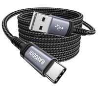 RAVODOI 3M USB C Charger Cable, 3A Fast Charging, Nylon Braided, Compatible with Samsung Galaxy S23/S22/S21/S20, PS5, Switch