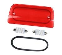 RAVSOFT 3rd Third Brake Light Lens Red Cover with Seal Gasket Regular Crew Cab Only Compatible with 1994-2004 Chevy S10 GMC Sonoma 1996-2000 Isuzu Hombre High Mount Stop Lamp Assembly