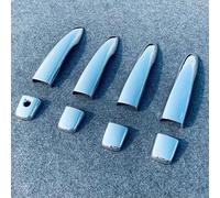 RAVTAKL Car Exterior Compatible with for Kicks 2021 2022 2023 Car Exterior Side Door Handle Cover Decorative Stickers Replacement Parts(Chrome with 1 Hole)