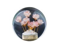 RAVTAKL Car Gear Shift Knob Car Manual Shifter Head Shift Knob Stick Crystal Transparent Flower Gear Shift Knob Gear Stick Shift Lever Head Ball(Pink)