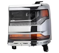 RAVTAKL Compatible With Chevrolet For Silverado 2016 2017 2018 H-ID Xenon Headlight DRL Front Headlamp Fog Lamp Turn Signal Car Accessories 84388631 Headlight Assembly