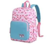 RAVUO Backpack for Girls,Lightweight Children’s School Rucksack for Ages 4-8 Years Cute Primary Kids School Bag Fits A4 Folder with Chest Strap Rainbow