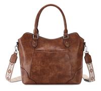 RAVUO Handbags for Women, Vegan Leather Hobo Bag Designer Ladies Fashion Crossbody Shoulder Bags With Detachable Guitar Strap Brown