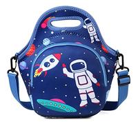 RAVUO Lunch Bag for Kids, Lightweight Neoprene Lunch Box Back to School Meal Tote Kit for Girls,Boys, Astronaut