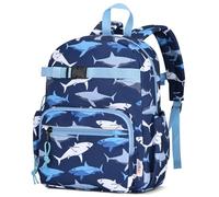 RAVUO Toddler Backpack for Boys,12 Inch Nursery Rucksack for Ages 2-4,Shark