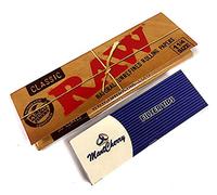 Raw 1-1/4 Natural Unrefined Rolling Papers - 5 Booklets By Trendz