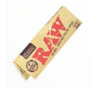 RAW 10 booklets CLASSIC Natural rolling paper size 1.25 or 1 1/4
