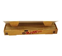 Raw 109 Mm Pre-Rolled Conical Ks Sleeves, Pack Of 32, Joint Sleeves, Pre-Rolled Cones, Joint Unbleached.