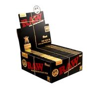 RAW 18236 Black King Size Slim Classic Ultra Thin 50 Booklets of 32 Sheets Paper