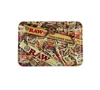 RAW 18604 Mix Mini Metal Rolling Tray 18.0 x 12.5 cm, Sheet Metal