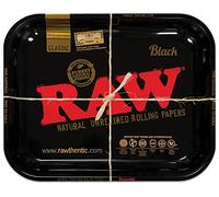 RAW 18753 Medium Black Metal Rolling Tray, 27.5 x 34.0 cm, Aluminium