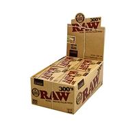 RAW 300's Classic Natural Unrefined Rolling Papers 300 Leaves Per Pack (20 Packs)
