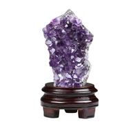 Raw Amethyst Crystal Cluster Geode Gemstone Quartz Crystals Rock for Yoga Home Decor, 700g