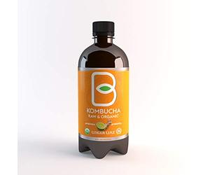 Raw and Organic Kombucha Drink with Live Culture Probiotics and Amino Acids, Healthy Energy Drinks Rich in Antioxidants, Raspberry Black Tea Kombucha, 400ml x 6 Pack - B-Tea