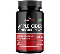 Raw Apple Cider Vinegar Complex 2250mg with The Mother 3-in-1 Gut Support with Turmeric, Ginger, Cayenne Extract, Probiotics 1.4 Billion CFU, Prebiotic Inulin & Flaxseed 120 Vegan Capsules | UK Made