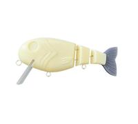 Raw Bait - 12.5 cm Unpainted Floating Baits | Artificial Swimbait with 3 Sections Jointed for Pond Stream Coastal Coast Outdoor Beginner Professional Enthusiast