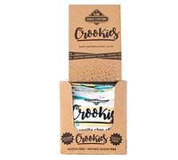 Raw Bake Station CROOKIES Cookie Bites - Dairy and Gluten Free, Vegan Sweet Treats - Vanilla Choc Chip Oat Cookies - Bulk Pack of 12 Bags