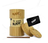 RAW Bamboo Six Shooter for King Sized Cones - Variable Quantity Cone Filling Device - Fills 1,2,3 or 6 Cones at a Time Simultaneously! Simply Load, Shake and Finished