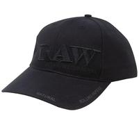 RAW Baseball Cap Classic Brim Black ON Black