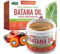 Raw Batana Oil for Hair Growth - 100% Pure & Organic from Honduras | Scalp and Hair Treatment for Healthier, Thicker, Fuller Hair | 4oz (118ml)
