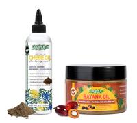 Raw Batana Oil for Hair Growth Bantana Natural Hair Growth Oil, Natural Chebe Hair Oil for Hair Growth Organic African Chebe Powder & Oil Moisturizer for Scalp, Hair Growth Oil Set for All Hair Types
