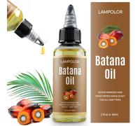 Raw Batana Oil for Hair Growth, Dr Sebi Organic Unrefined Batana Oil from Honduran, 100% Pure & Natural Hair Growth Oil for Thicker & Stronger Hair - 2 FL OZ - 60 ml - 1 Pack