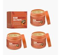 Raw Batana Oil Paste, Batana Oil for Strengthens Hair Thickness, Organic Batana Prevents Hair Loss & Treats Dry Hair, Strong Natural Hair for Men and Women (3pc)