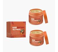 Raw Batana Oil Paste, Batana Oil for Strengthens Hair Thickness, Organic Batana Prevents Hair Loss & Treats Dry Hair, Strong Natural Hair for Men and Women (2pc)