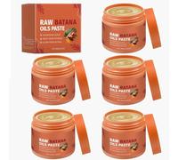 Raw Batana Oil Paste, Batana Oil for Strengthens Hair Thickness, Organic Batana Prevents Hair Loss & Treats Dry Hair, Strong Natural Hair for Men and Women (5pc)