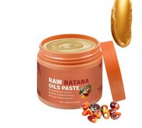 Raw Batana Oil Paste, Batana Oil Hair Mask Long-Lasting Moisturizing, Smooths And Shines, Repair Split Ends, Prevents Hairs Loss, Thicker Stronger Healthier Hair Shine