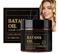 Raw Batana Oil Paste for Hair Growth,Pure&Solid Cold Pressed Batana Oil,Moisturizing&Nutritious Hair Growth Oil for All Hair Types,Improves Split Ends & Dryness,Convenient&Easy to Use Scalp Care