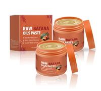 Raw Batana Oil Paste, Organic Batana Prevents Hair Loss Thicker Stronger Healthier Hair Shine, Men & Women (2pcs)