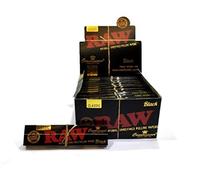 RAW Black Classic Connoisseur(King Size Slim Rolling Papers + Tips) Multibuy Full box 24 Booklets