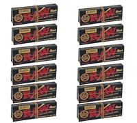 RAW Black Classic Connoisseur Rolling Papers, 1 1/4 Size, Slim Regular Sell By Fenny's Creations (12 Pack)