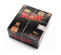 RAW Black Classic King Size Slim Rolling Papers Cigarette Papers Smoking Papers Pack of 50 Booklets from Sudesh Enterprises
