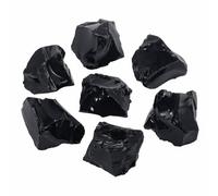 Raw Black Obsidian Stone Bulk,Real Gemstones and Crystals(1LB) | Rocks and Minerals,Healing Crystals,Quartz Crystals and Healing Stones,Cuarzos Originales De Energia Y Piedras