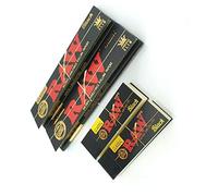 RAW Black Rolling Papers and Tips - 2