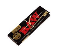 RAW Black Single Wide Regular Papers Extra Fine 50 Short Reeds Per Booklet 10 Booklets