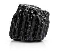 Raw Black Tourmaline Crystal Stone - Natural Protection & Grounding Healing Crystal for Meditation, Reiki, Chakra & Home Décor - Rough Black Gemstone (25 Grams)