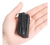 Raw Black Tourmaline Crystals, 130-150 Grams Black Tourmaline Healing Crystals, Natural Rough Stones Crystal for Tumbling, Cabbing, Fountain Rocks, Decoration, Polishing, Wire Wrapping, Wicca & Reiki