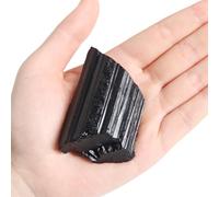 Raw Black Tourmaline Crystals, 150-170 Grams Black Tourmaline Healing Crystals, Natural Rough Stones Crystal for Tumbling, Cabbing, Fountain Rocks, Decoration, Polishing, Wire Wrapping, Wicca & Reiki