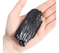 Raw Black Tourmaline Crystals, 170-190 Grams Black Tourmaline Healing Crystals, Natural Rough Stones Crystal for Tumbling, Cabbing, Fountain Rocks, Decoration, Polishing, Wire Wrapping, Wicca & Reiki