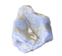 Raw Blue Lace Agate - Natural Rough Crystal, Decorative Vase Filler Rocks | Unpolished Blue Agate Mineral Stones for Bonsai, Fish Tank, Flower Pot, Terrarium, Home Decor,