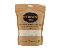 RAW Buckwheat Flour 1kg - Gluten Free, Not Heat-Treated, Preserves Nutrients & Flavour, Non-GMO, ColdPress Nordic