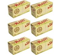 RAW Classic 5M Rolls [Organic] (6 Rolls) - All-Natural Unrefined Rolling Papers - Ultra-Thin, Slow Burning - Made from Organic Plant Fibers for a Pure, Authentic Smoking Experience