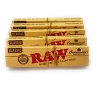 RAW Classic King Size Rolling Papers Tips- 5 booklets