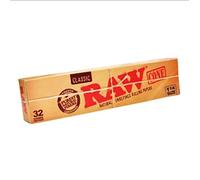 Raw Classic Cone 1-1/4 Size Unrefined Rolling Papers 32 Ct by Raw