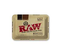 RAW Classic Series Mini Metal Rolling Tray - 7'' x 5'' x .75''