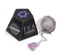 Raw Crystal Gemstone Tea Strainer - Amethyst Cluster